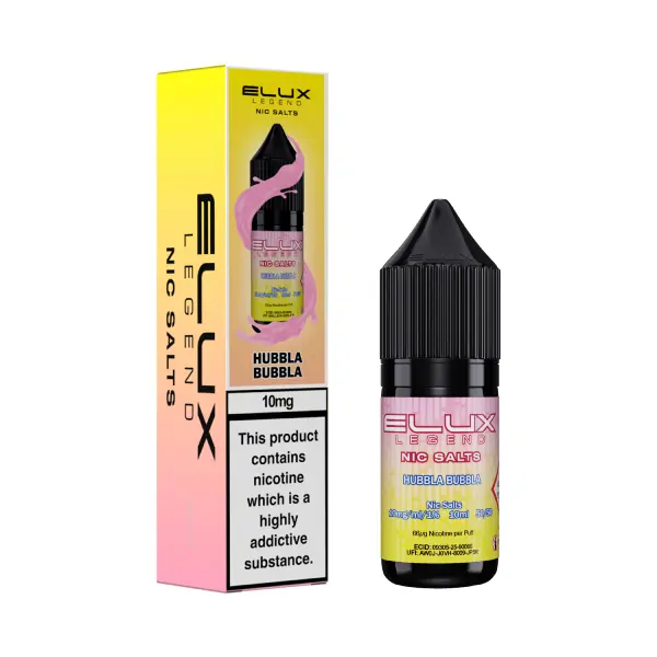 Hubbla Bubbla Nic Salt E-Liquid by Elux Legend 10ml